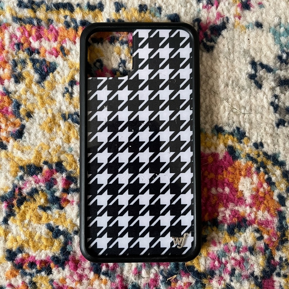 Wildflower Houndstooth Phone Case